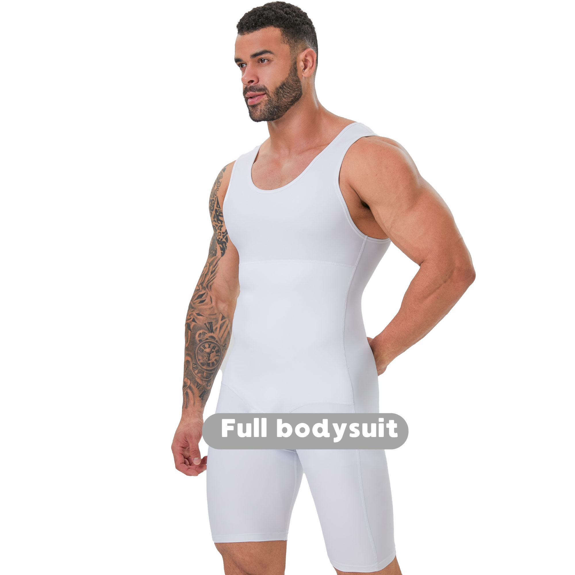 Men's Double Layer Tummy Contr - Shapewear Bodysuit Firm recensione e prezzo