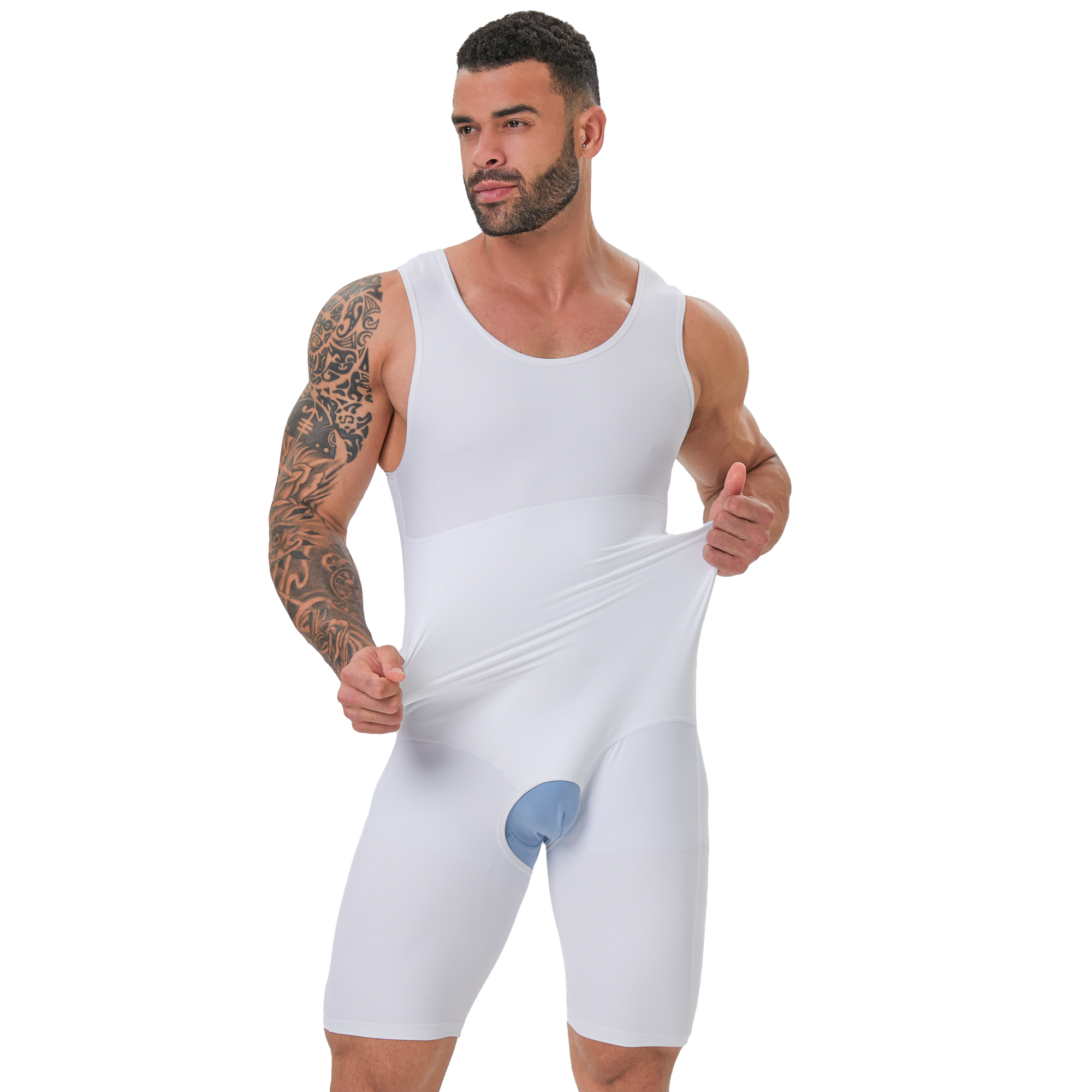 Men's Double Layer Tummy Contr - Shapewear Bodysuit Firm recensione e prezzo