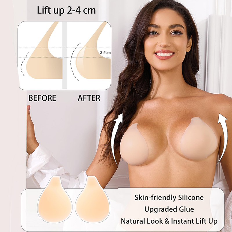 1/2 Pairs Women Sticky Bra Pus - Strapless Bra Backless recensione e prezzo