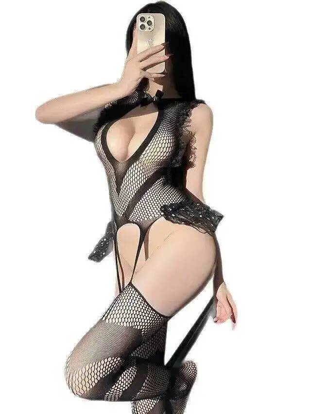 Sexy Lace Trim Fishing Net Bod - Bodystocking Fishnet recensione e prezzo