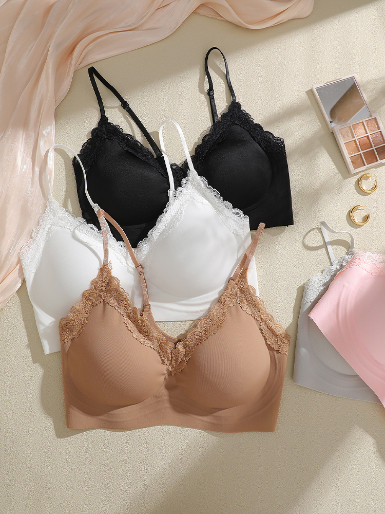 French Style Lace Bralette Fem - Bralette Wireless Soft recensione e prezzo