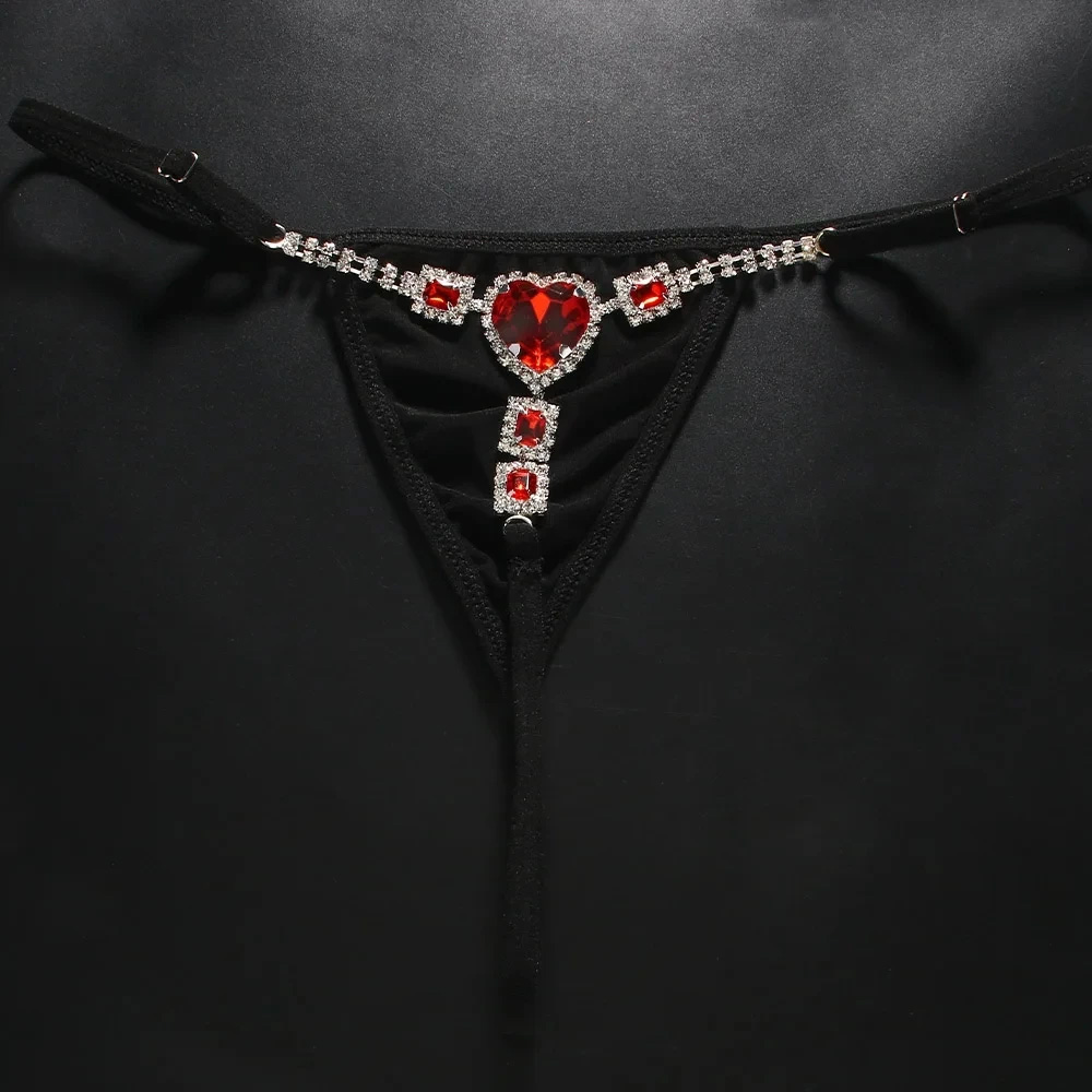 Red Heart Thong Crystal G Stri - Thong Bikini Women recensione e prezzo