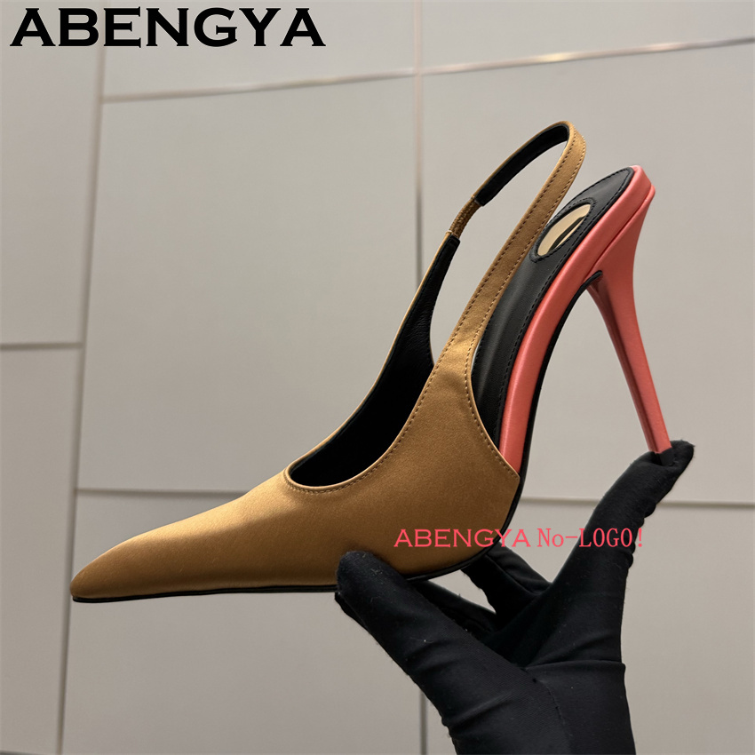 Multi-color Satin Pointy Toe T - Slip Dress Satin recensione e prezzo