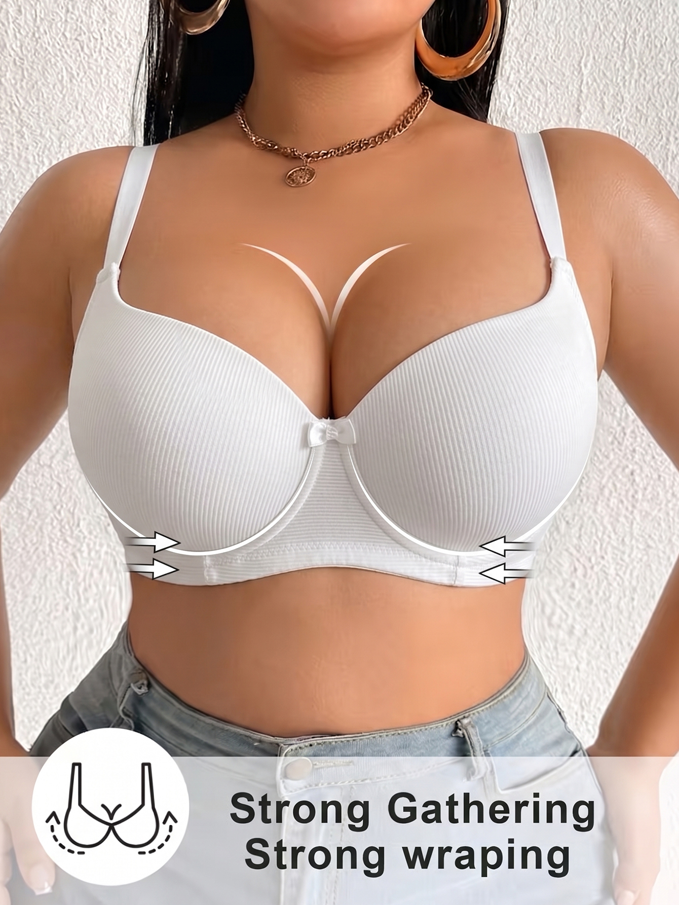 Plus Size Anti-Sagging Women B - Push Up Bra Padded recensione e prezzo
