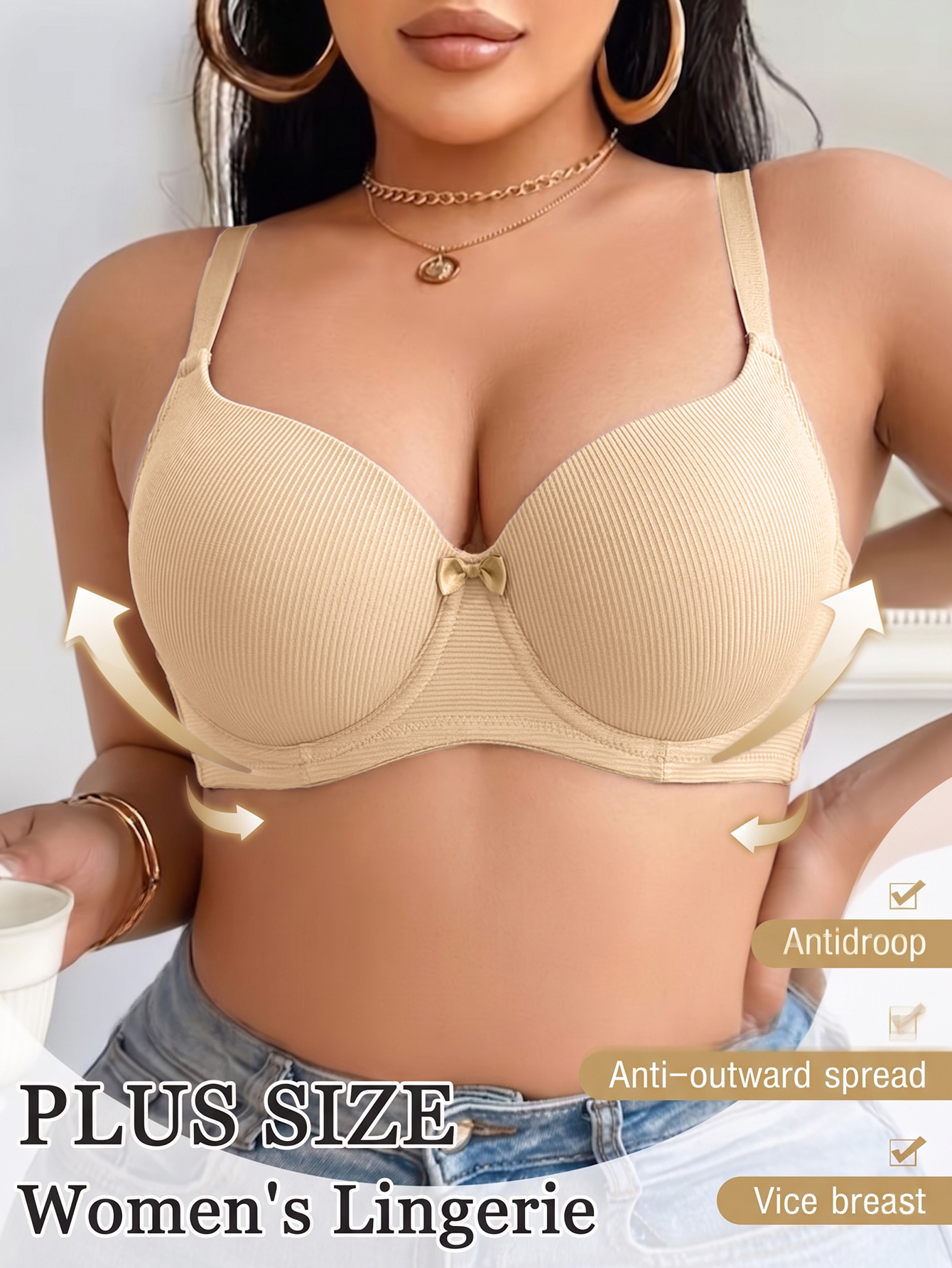 Plus Size Anti-Sagging Women B - Push Up Bra Padded recensione e prezzo