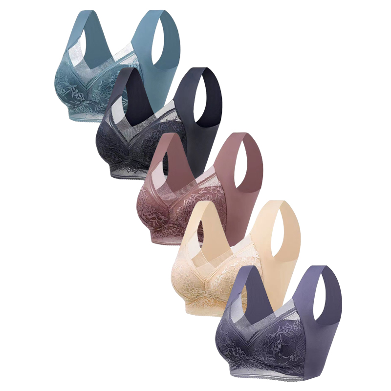 5PCS Plus Size Bras Women Lace - Bralette Wireless Soft recensione e prezzo