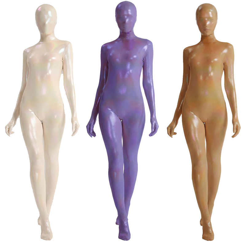 Women Shiny Gradient Zentai Bo - Shapewear Bodysuit Firm recensione e prezzo