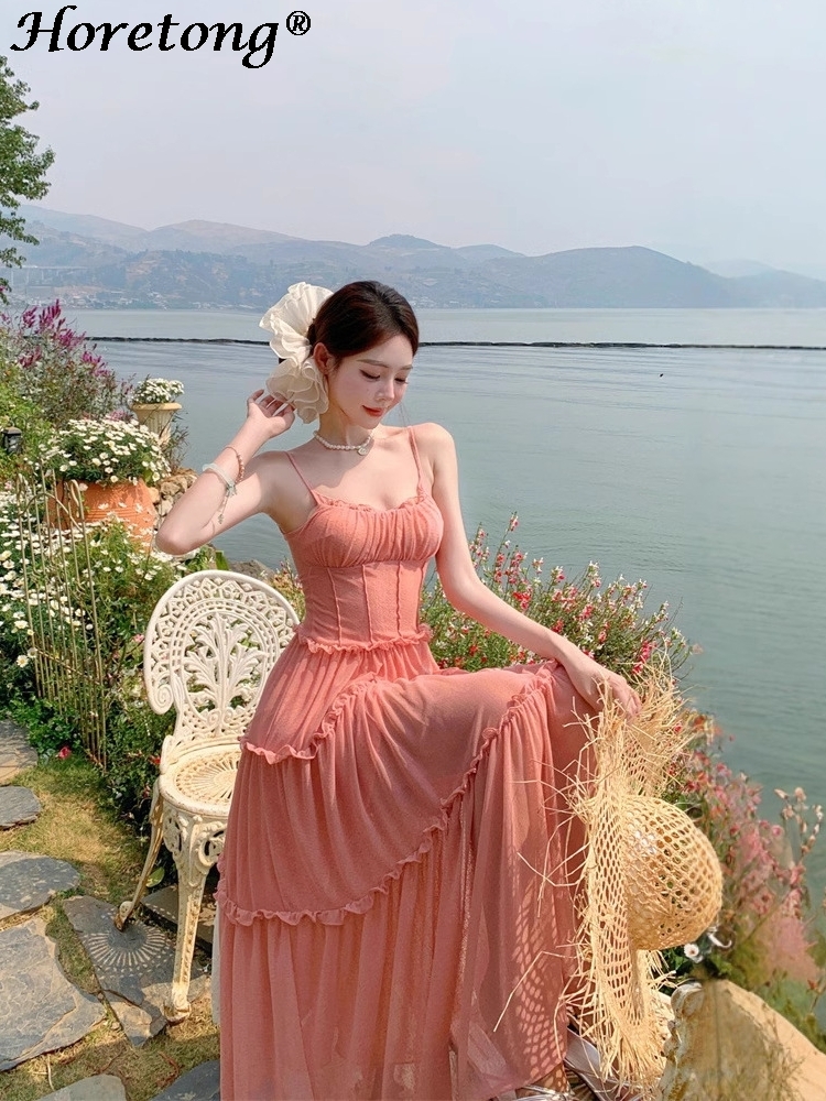 Women's Summer Solid Cami Maxi - Corset Waist Cinch recensione e prezzo