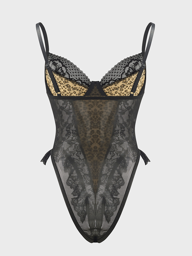 Sexy Lace Leopard Pattern Body - Shapewear Bodysuit Firm recensione e prezzo
