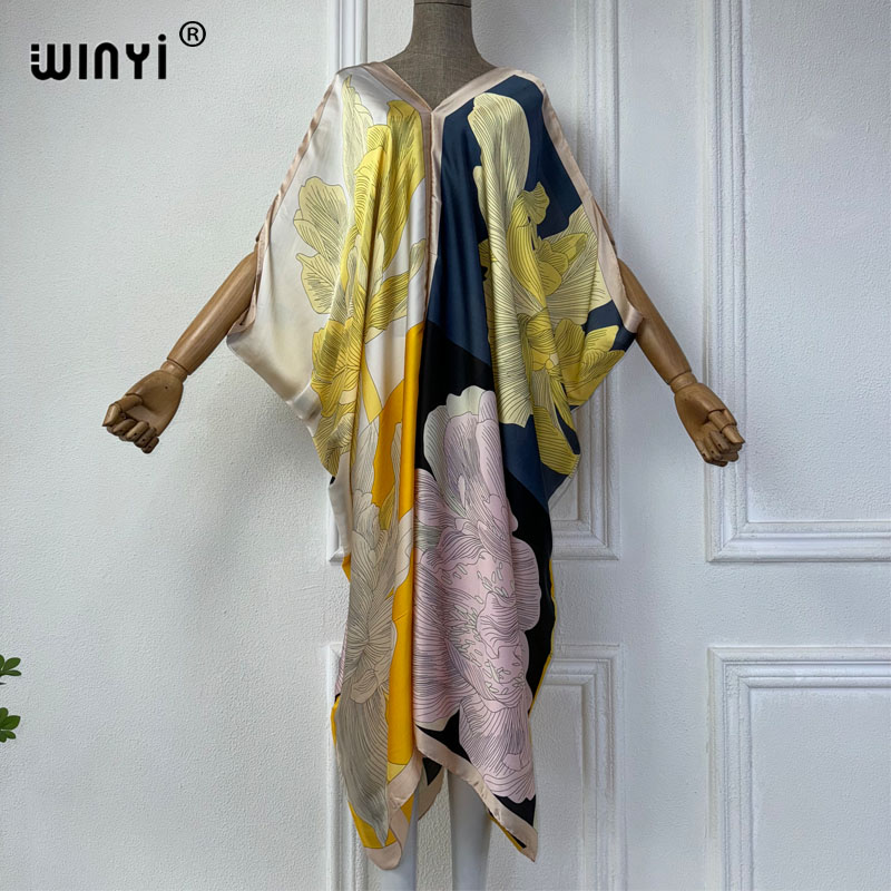 WINYI Summer african V-neck dr - Robe Silk Women recensione e prezzo