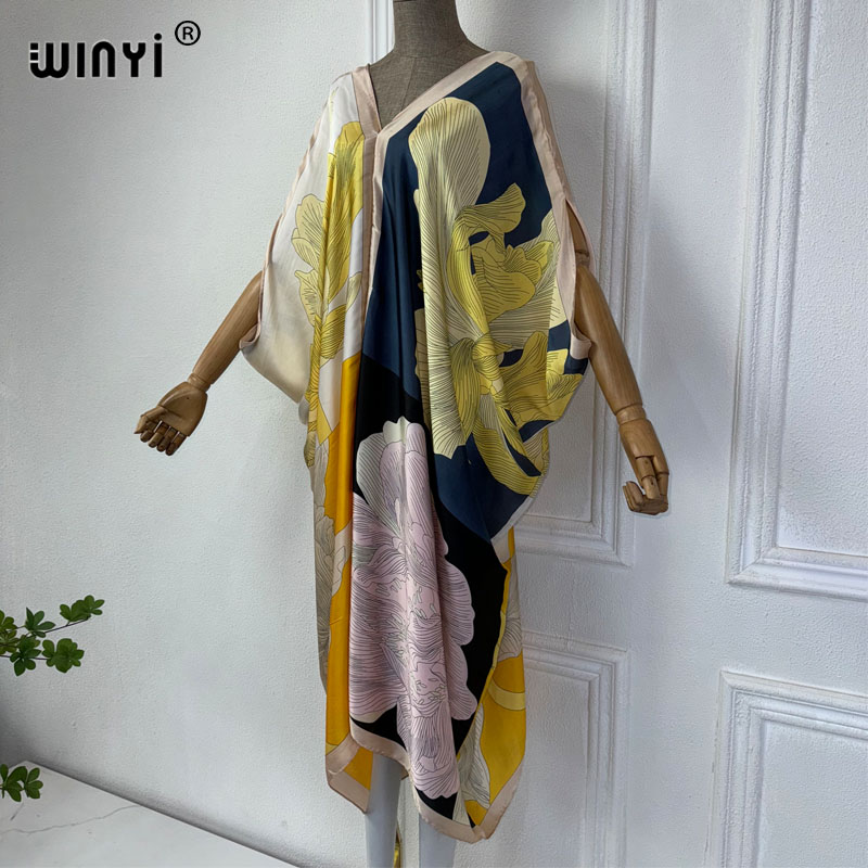 WINYI Summer african V-neck dr - Robe Silk Women recensione e prezzo