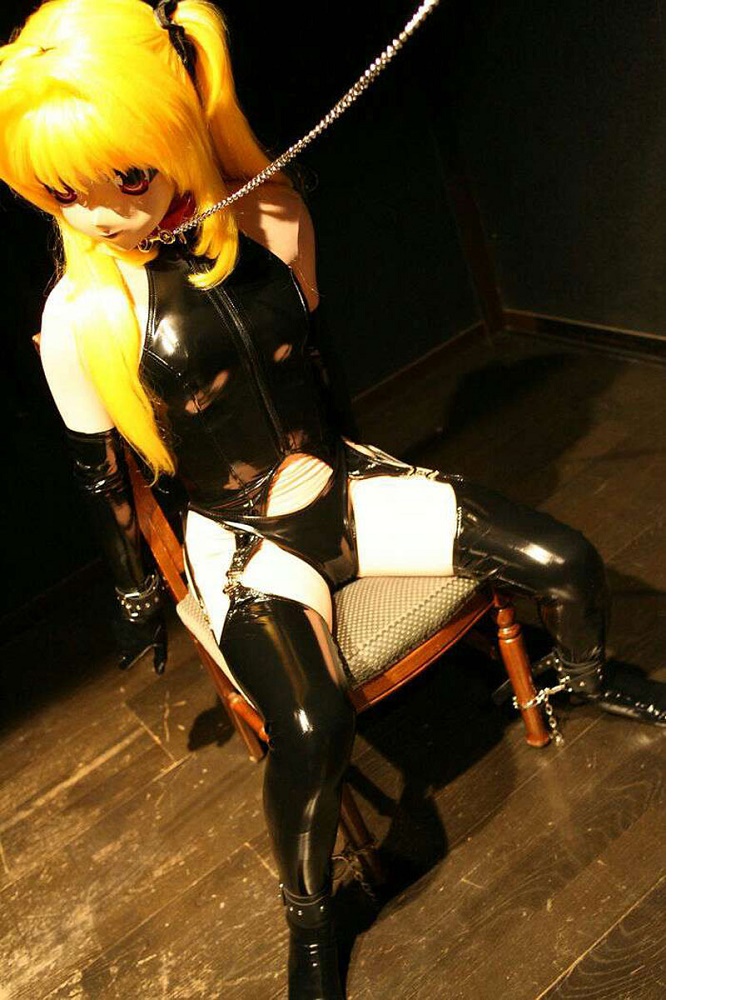4PCS/SET Wet Look PVC Catsuit  - Garter Belt Set recensione e prezzo