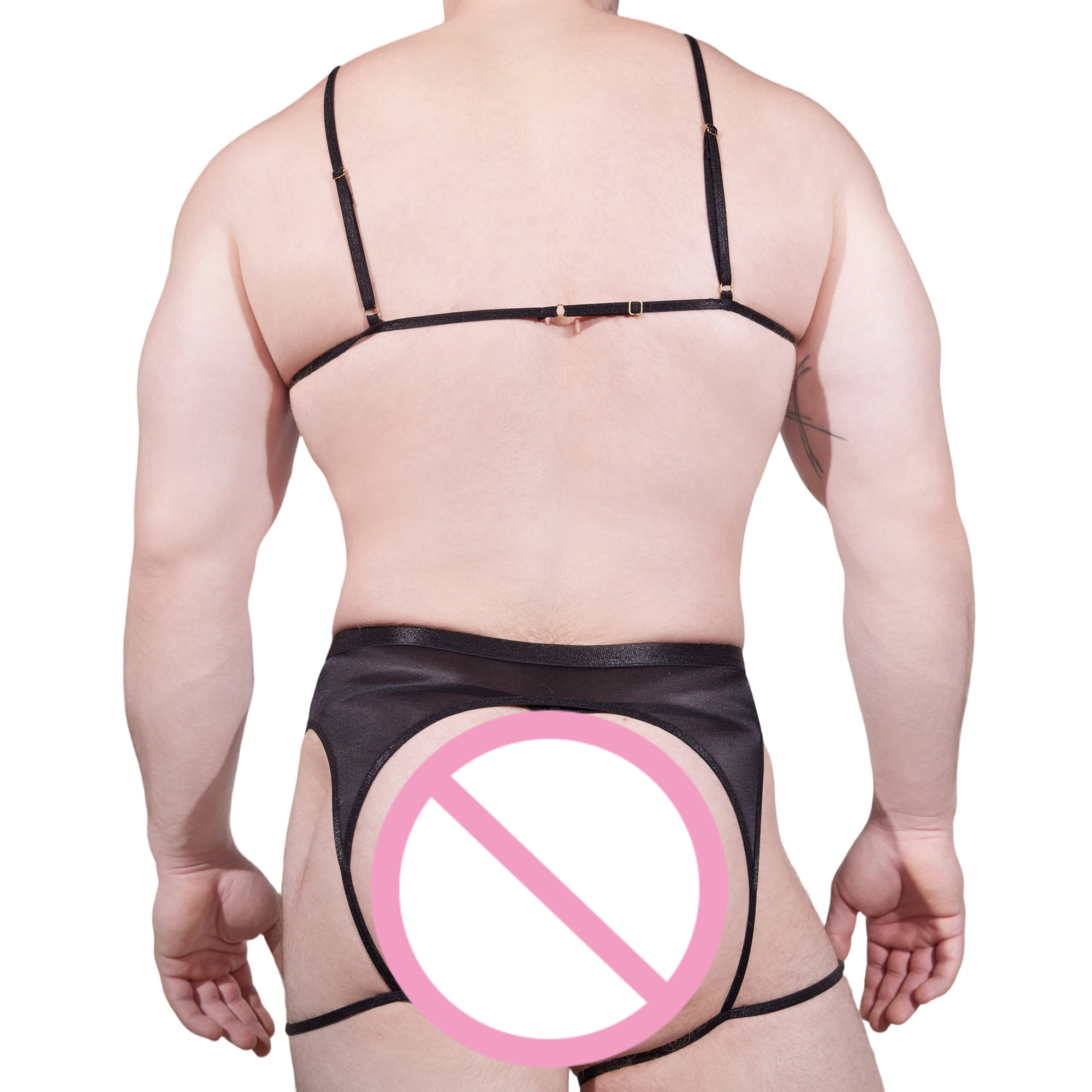Men Novelty See-through Lace L - Garter Belt Set recensione e prezzo