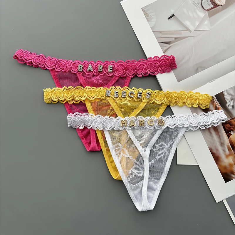 Personality Custom Thong Name  - Thong Bikini Women recensione e prezzo