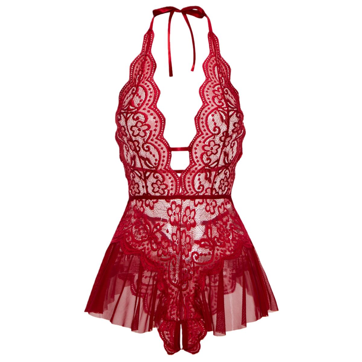 Erotic Crotchless Hot Lingerie - Lace Teddy Lingerie recensione e prezzo