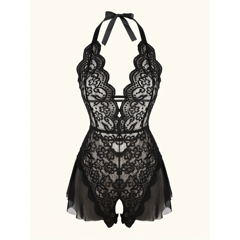 Charming Lace Mesh Teddy, Scal - Lace Teddy Lingerie recensione e prezzo