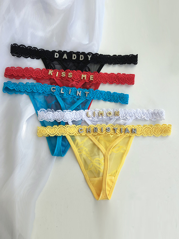 Custom Thong Panties with Name - Thong Bikini Women recensione e prezzo