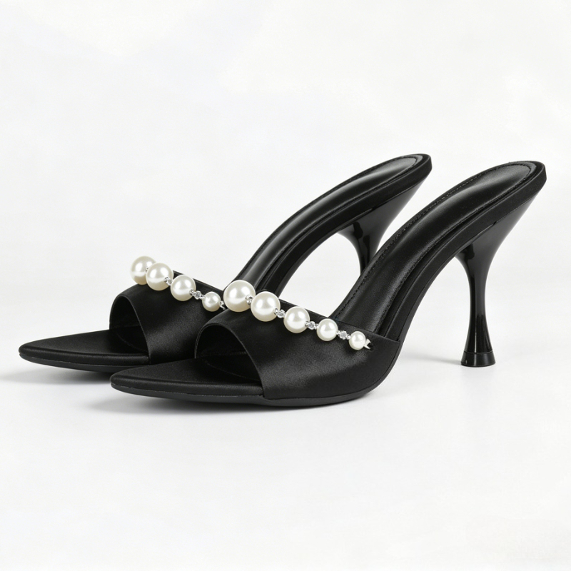 Elegant Satin Heeled Sandals W - Slip Dress Satin recensione e prezzo