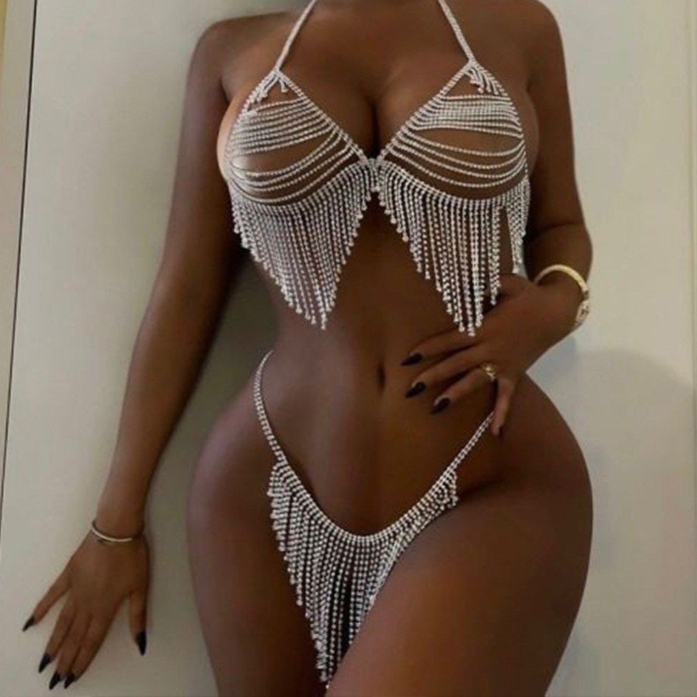 Stonefans New Tassel Crystal B - Thong Bikini Women recensione e prezzo
