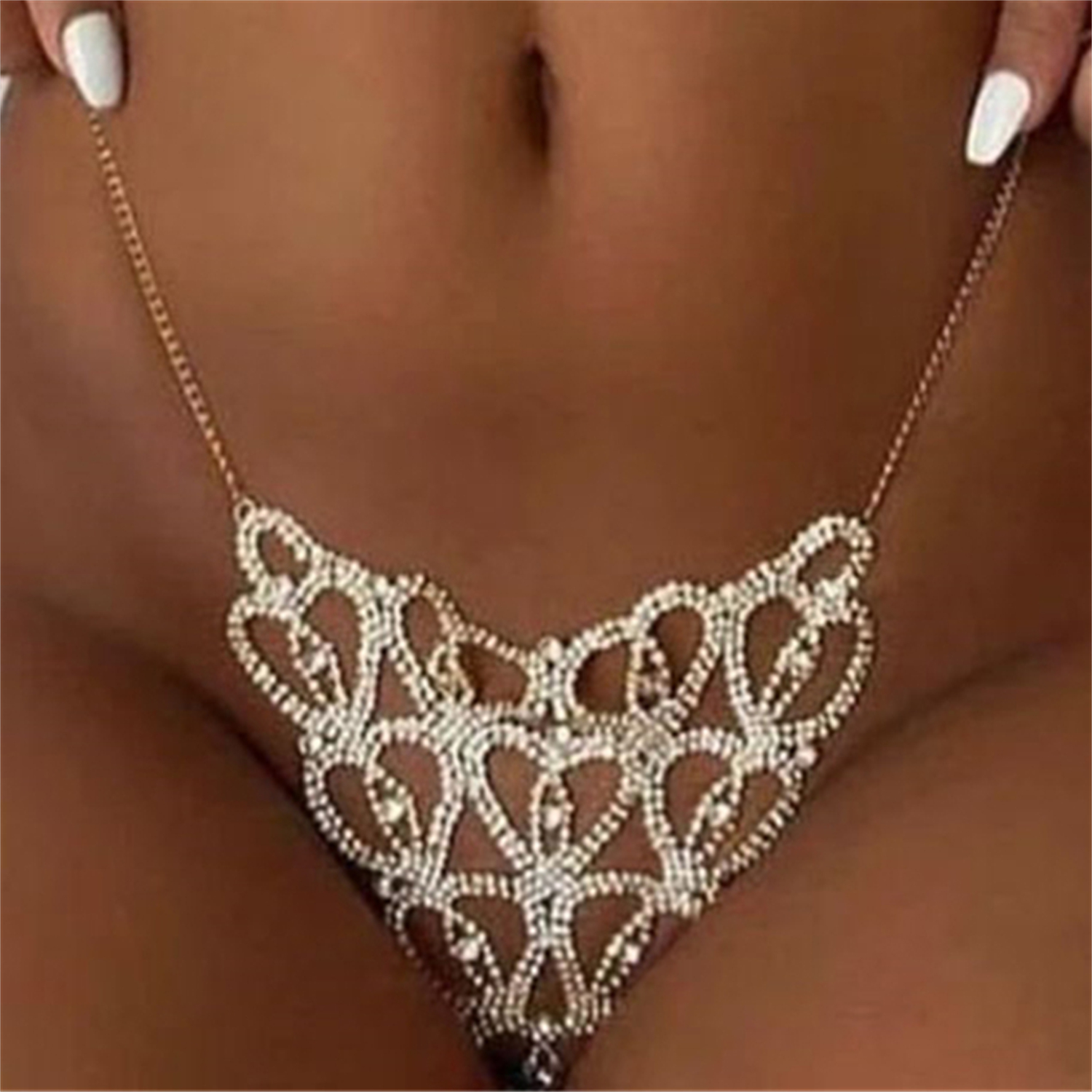 Sexy Body Chain Heart-shaped T - Thong Bikini Women recensione e prezzo