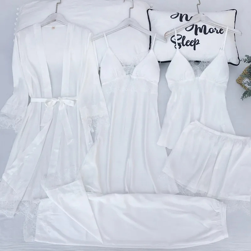 Pajamas Set Silk Satin Womens  - Robe Silk Women recensione e prezzo