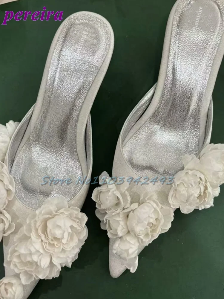 Multi Flower Wedding Sandals S - Slip Dress Satin recensione e prezzo