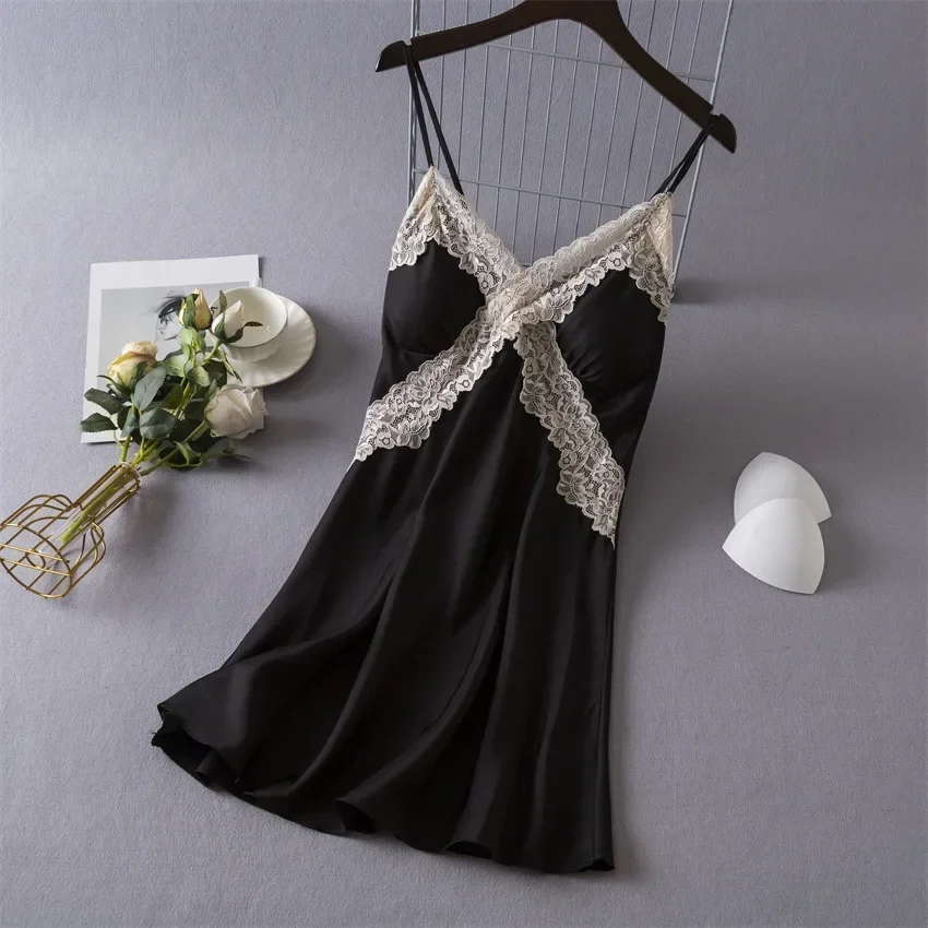 Women's Sexy Lingerie Satin Ni - Babydoll Chemise Night recensione e prezzo