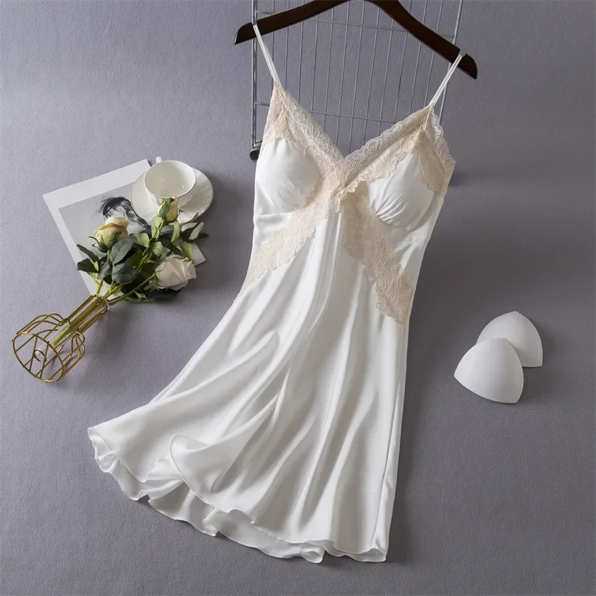 Women's Sexy Lingerie Satin Ni - Babydoll Chemise Night recensione e prezzo