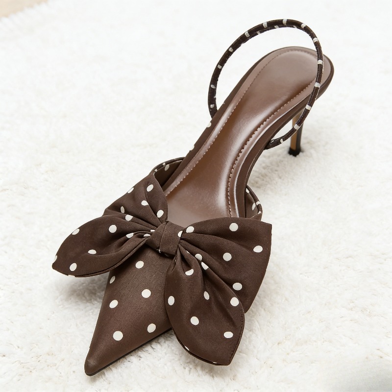 Brown Polka Dot Butterfly Knot - Slip Dress Satin recensione e prezzo