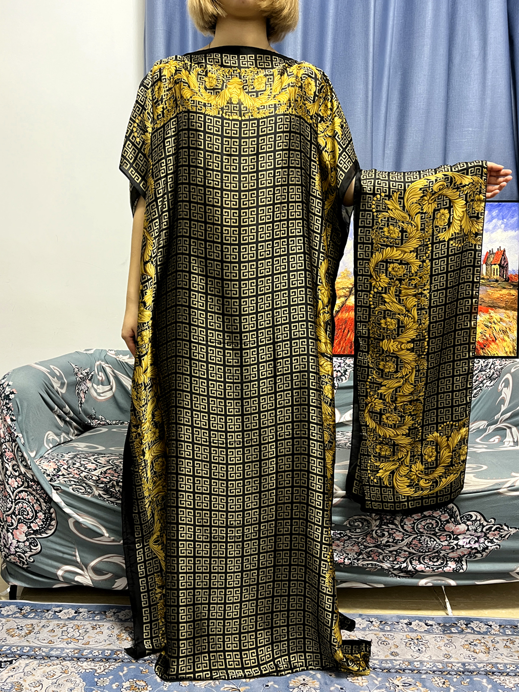 Abayas For Women Dubai Kaftan  - Robe Silk Women recensione e prezzo