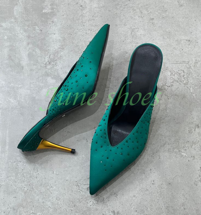 Lady Satin Dark Green Sequins  - Slip Dress Satin recensione e prezzo