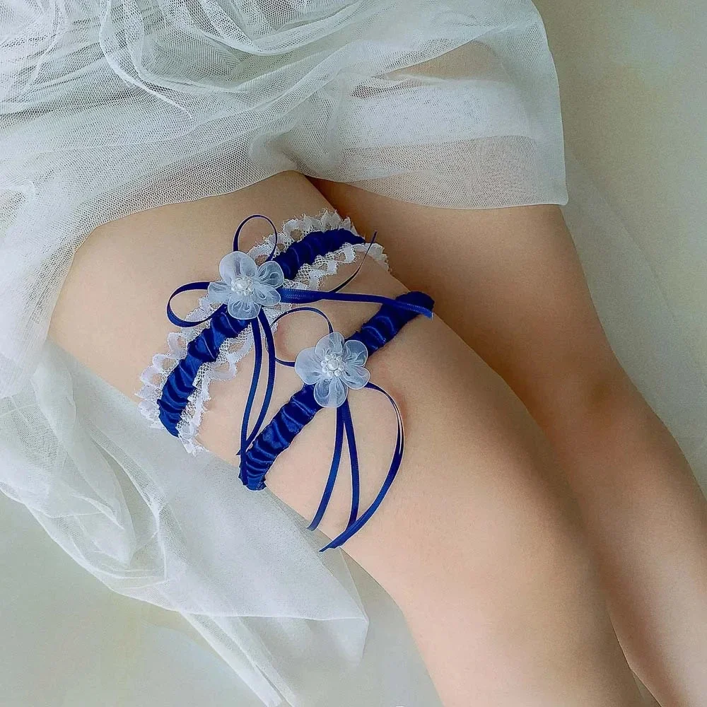 2pcs/Set Satin Ribbon Wedding  - Garter Belt Set recensione e prezzo