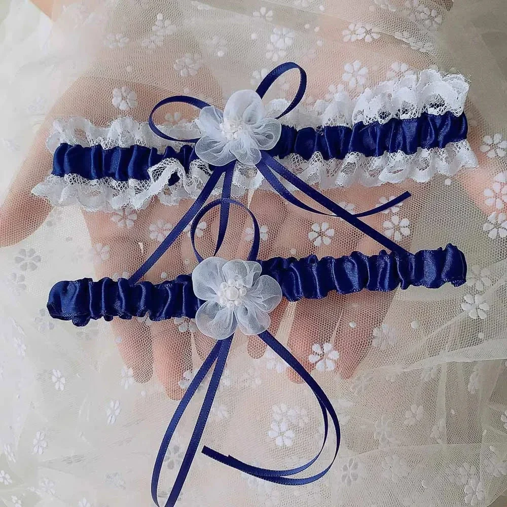 2pcs/Set Satin Ribbon Wedding  - Garter Belt Set recensione e prezzo