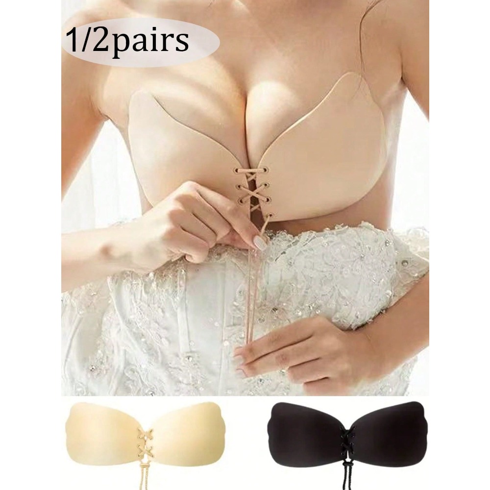 1/2pcs Wing-Shaped Adhesive Br - Silicone Bra Adhesive recensione e prezzo