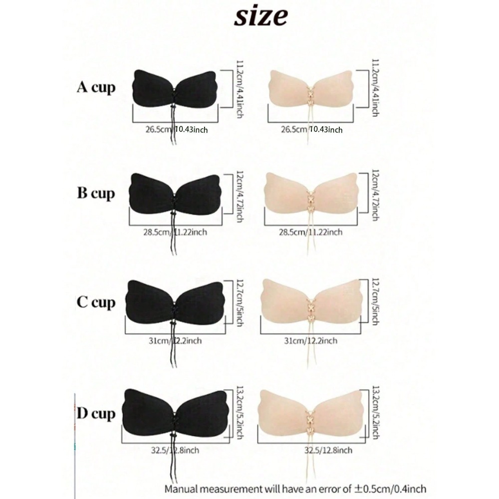 1/2pcs Wing-Shaped Adhesive Br - Silicone Bra Adhesive recensione e prezzo