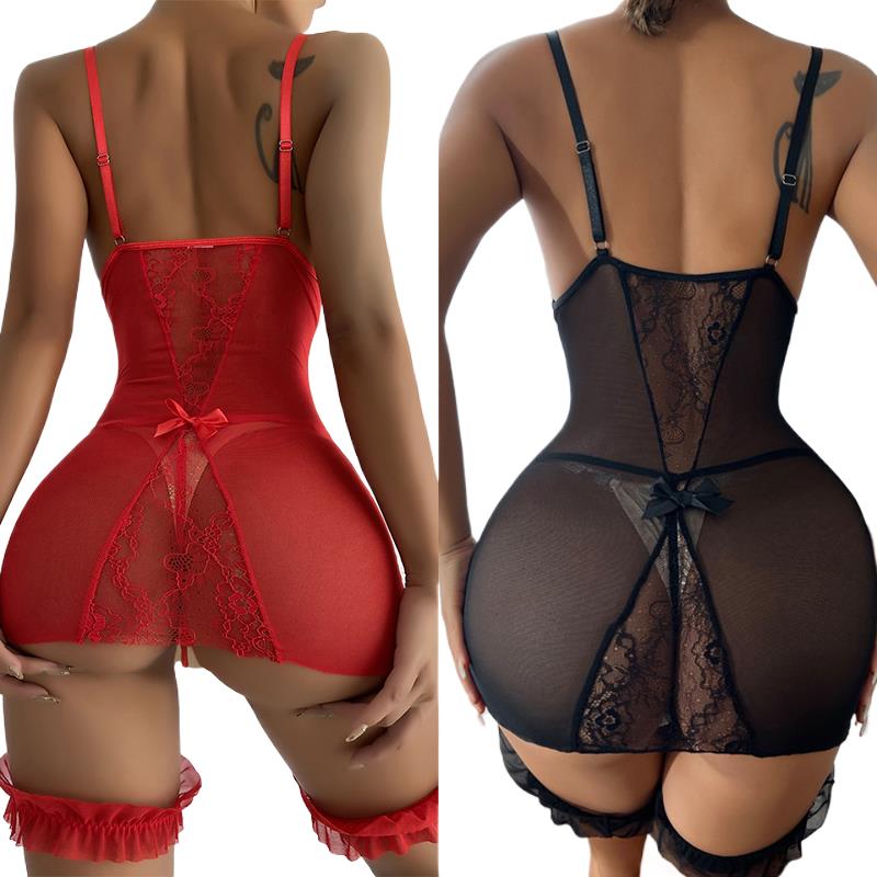 Transparent V-neck Strap Night - Babydoll Chemise Night recensione e prezzo