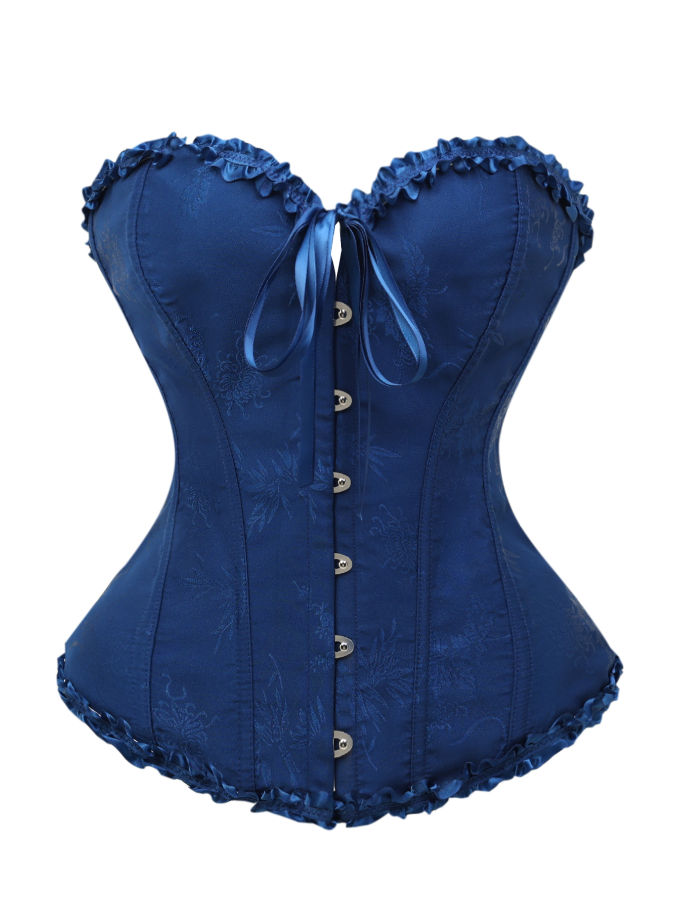 Dark blue jacquard lace edged  - Corset Waist Cinch recensione e prezzo