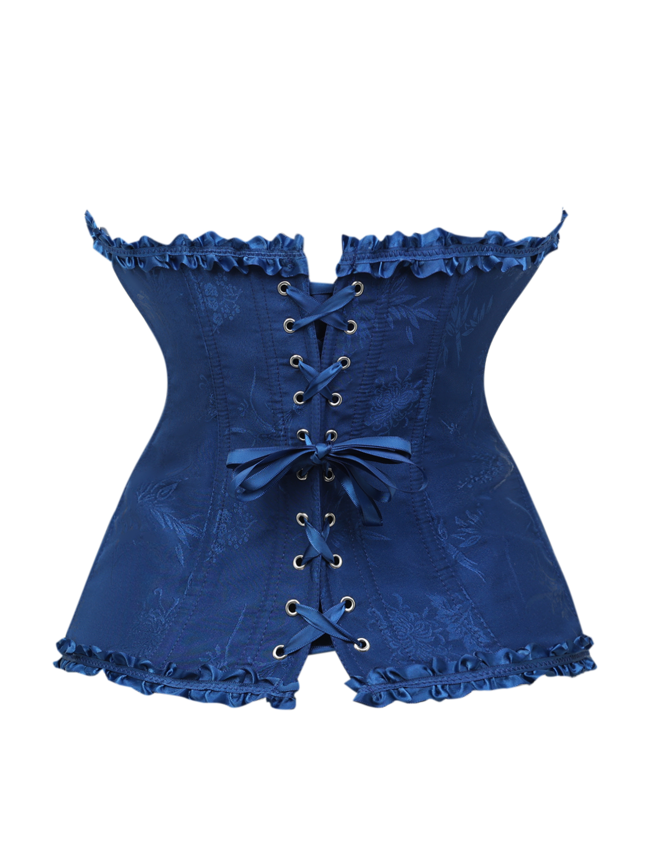 Dark blue jacquard lace edged  - Corset Waist Cinch recensione e prezzo