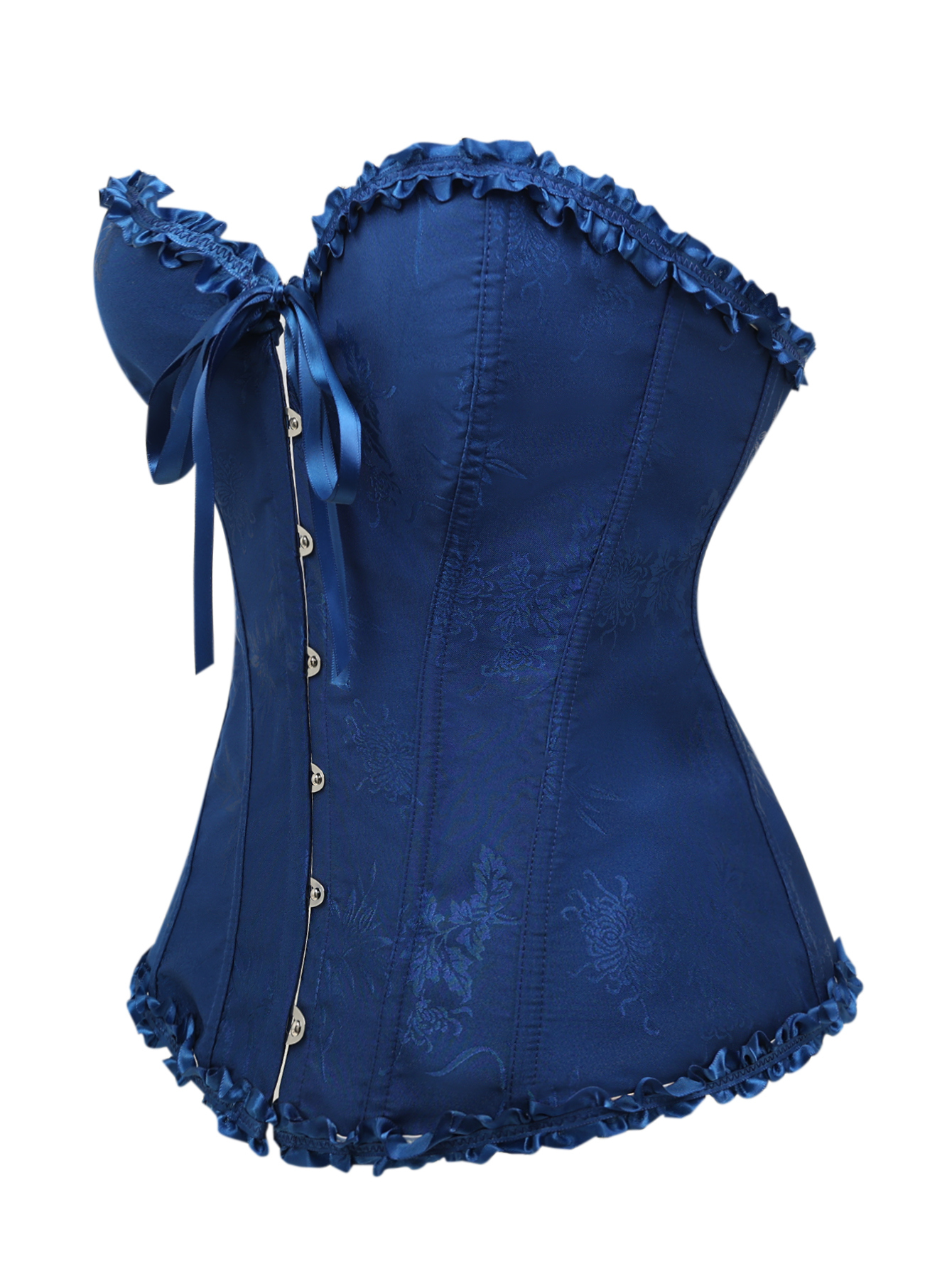 Dark blue jacquard lace edged  - Corset Waist Cinch recensione e prezzo