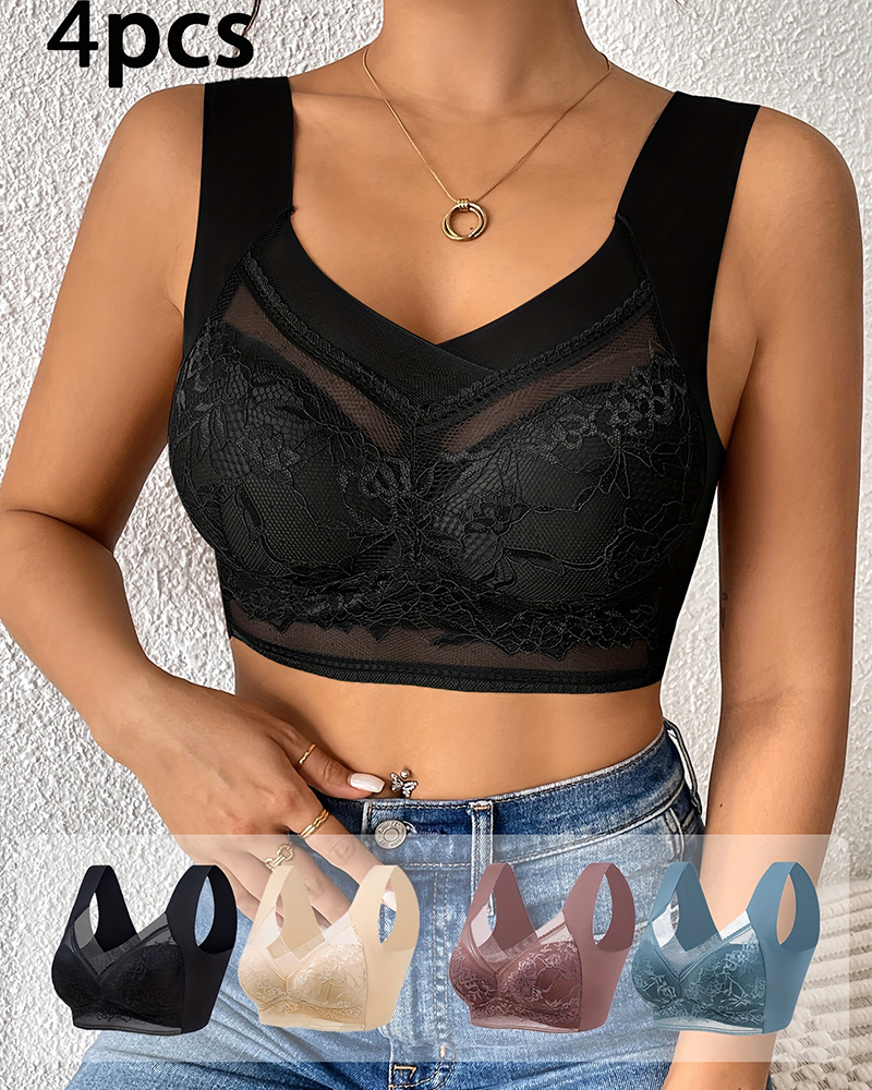 4Pcs Plus Size Women Seamless  - Push Up Bra Padded recensione e prezzo