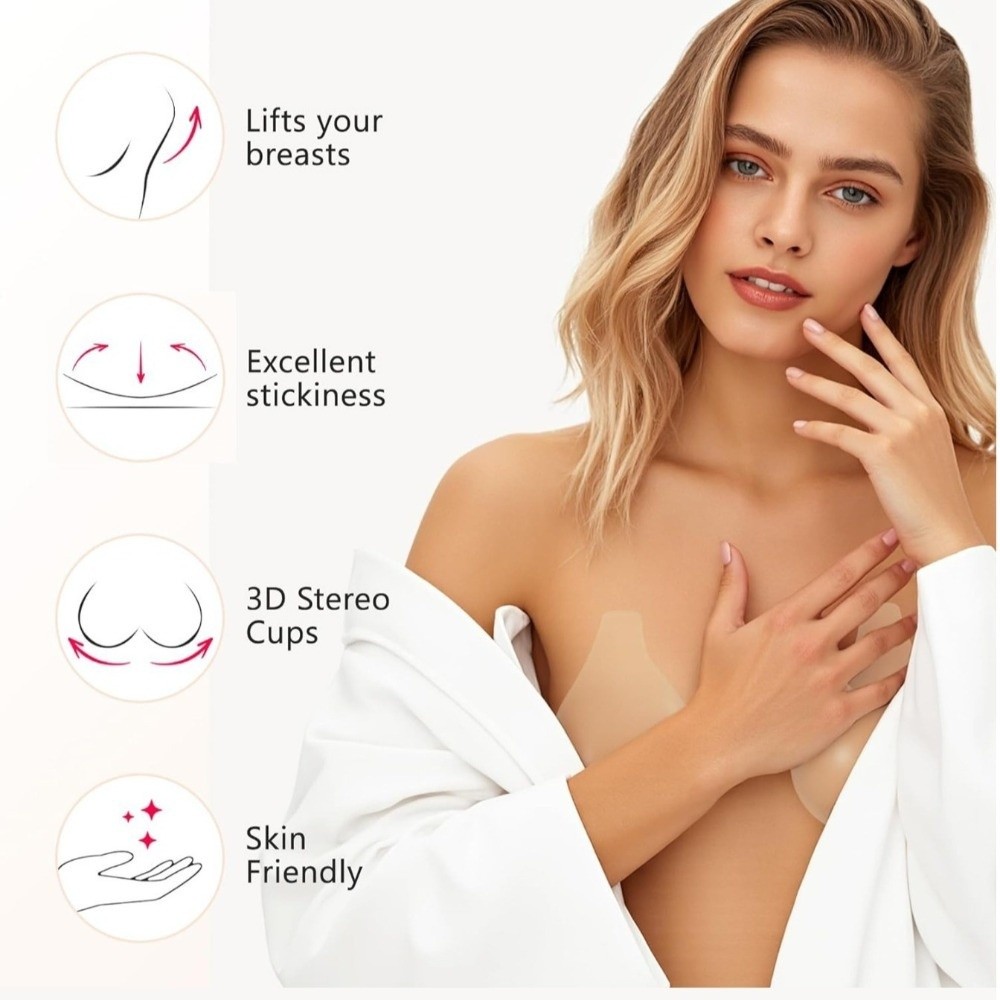 Seamless Silicone Nipple Cover - Silicone Bra Adhesive recensione e prezzo